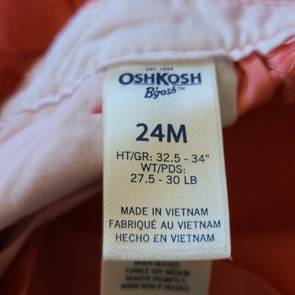 Coral Pink OSHKOSH Overall Dress - Picture 5 of 7